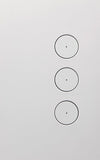 Clipsal Saturn 3 Gang Switch ZEN WHITE - Z4063PBL-ZW